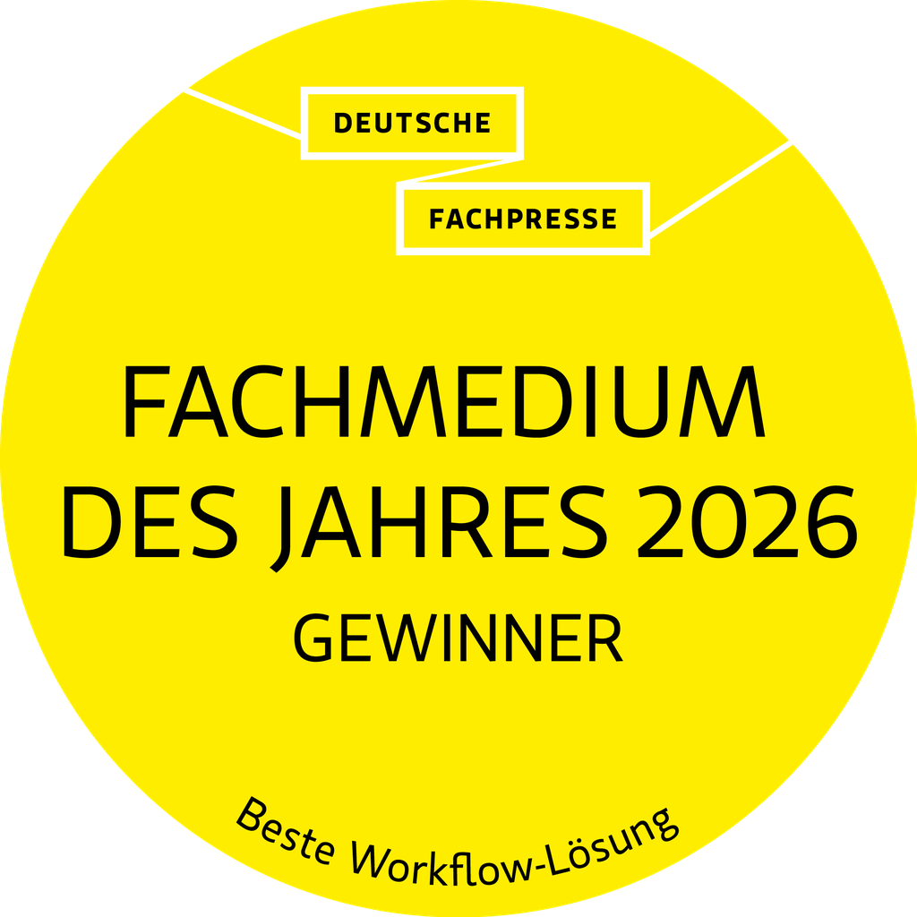 Deutsche Fachpresse – Fachmedium des Jahres 2026, Gewinner: Beste Workflow-Lösung